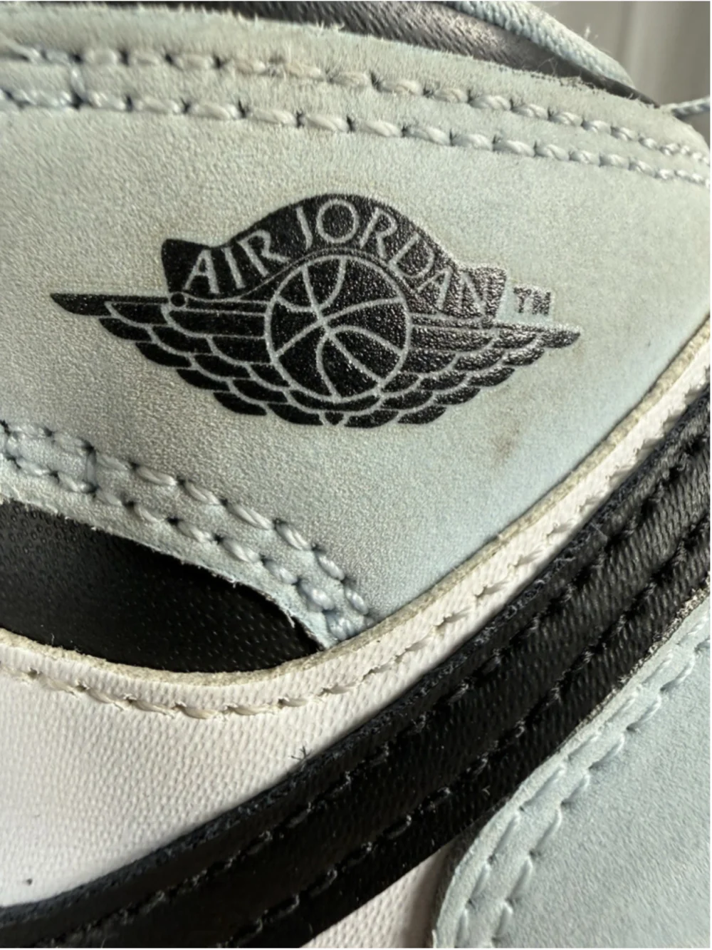Air Jordan DV1338-104 1 Mid SE TD 'White Ice Blue' toddler shoes SIZE 9C